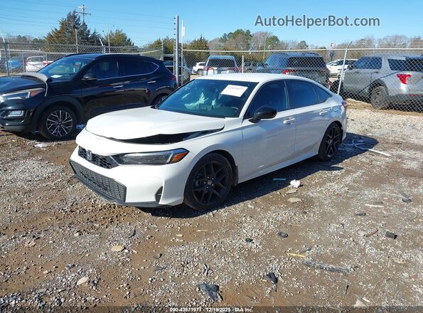 2HGFE2F52SH579969 2025 HONDA CIVIC White წინა მარცხენა ხედი სამი მეოთხედიდან