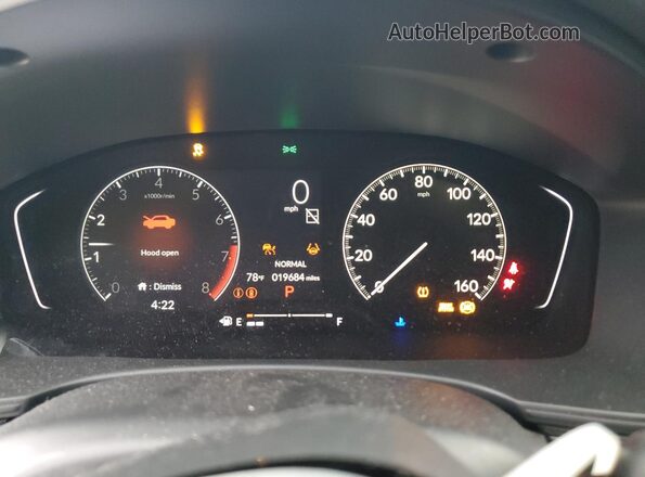 2HGFE2F53RH512081 2024 HONDA CIVIC Blue Widok zestawu wskaźników