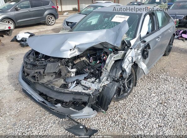 2HGFE2F58PH545543 2023 HONDA CIVIC Gray Widok z przodu