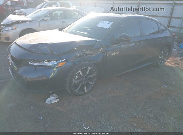 2HGFE4F80SH331743 2025 HONDA CIVIC HYBRID Black Przód lewy