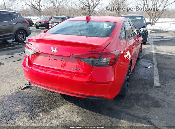 2HGFE4F80TH310229 2026 HONDA CIVIC HYBRID Red უკანა მარჯვენა