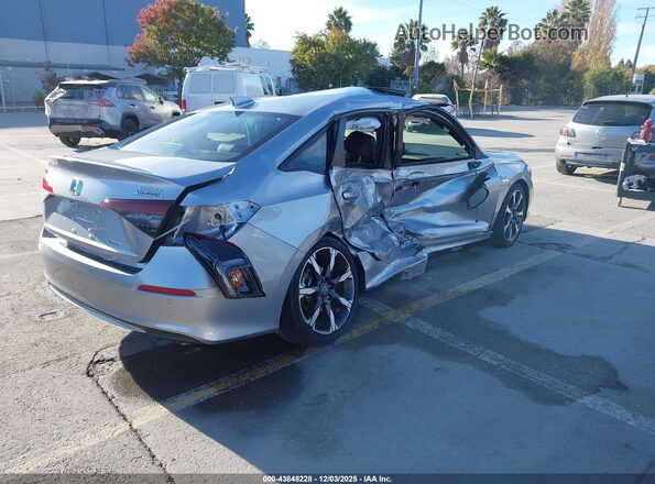 2HGFE4F84SH333480 2025 HONDA CIVIC HYBRID Серебряный Задняя правая четверть
