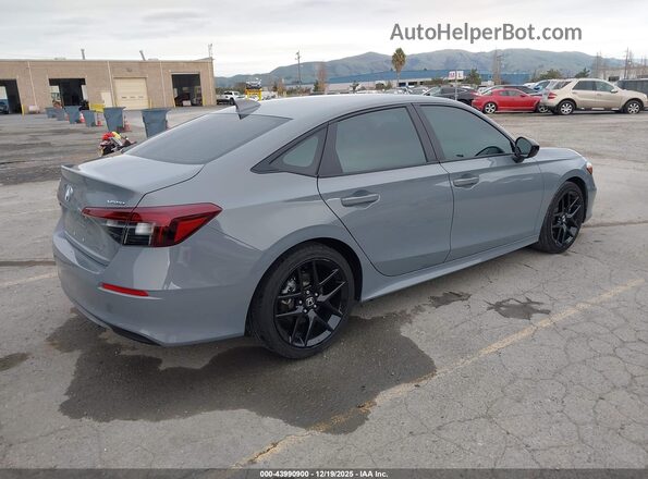 2HGFE4F86SH331522 2025 HONDA CIVIC HYBRID Серый Задняя правая четверть