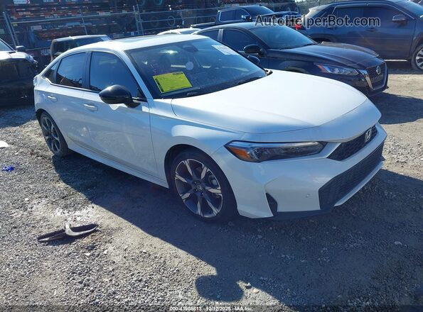 2HGFE4F88SH304855 2025 HONDA CIVIC HYBRID Белый Передняя правая четверть