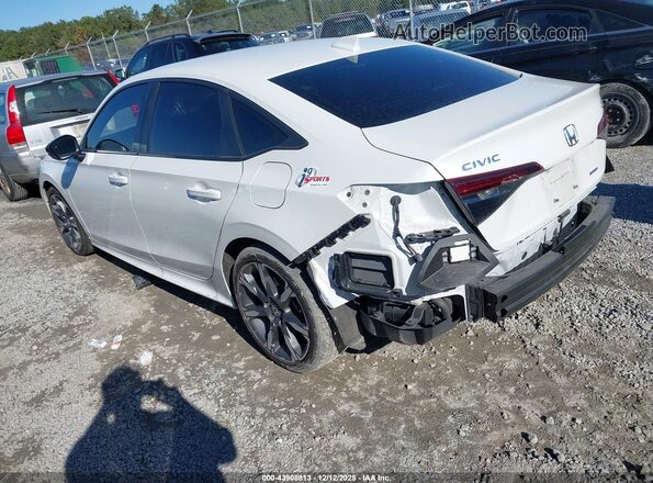2HGFE4F88SH304855 2025 HONDA CIVIC HYBRID Белый Задняя левая четверть