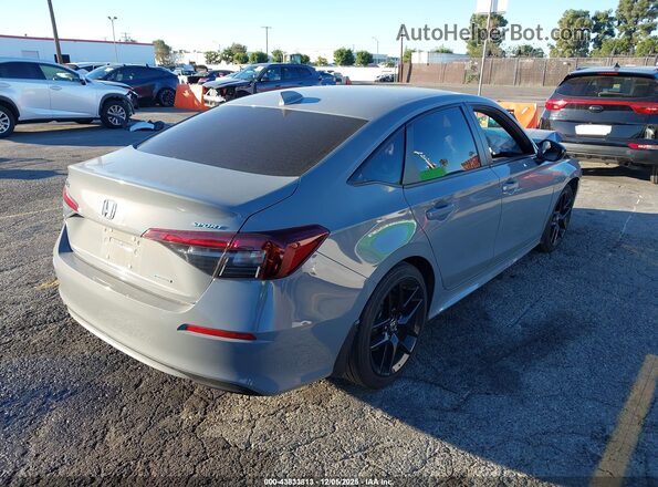 2HGFE4F8XSH307496 2025 HONDA CIVIC HYBRID Серый Задняя правая четверть