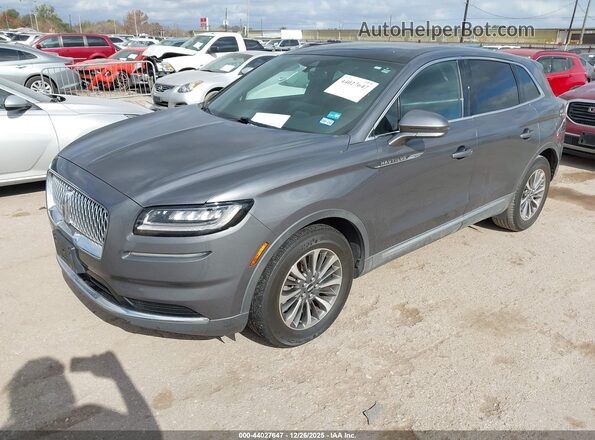 2LMPJ6K94MBL11512 2021 LINCOLN NAUTILUS Gray Передня ліва чверть
