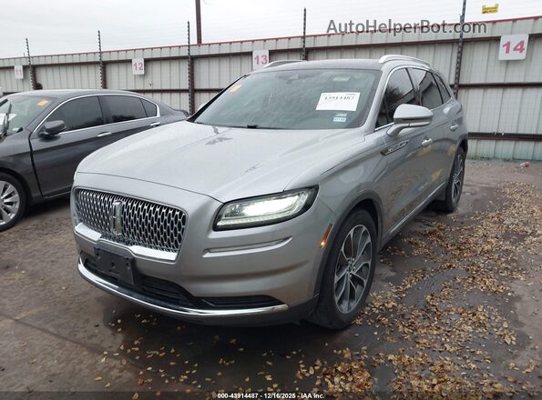 2LMPJ6K97MBL12279 2021 LINCOLN NAUTILUS Серебряный Передняя левая четверть