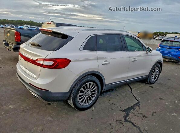 2LMPJ6KR5HBL14652 2017 LINCOLN MKX Белый Задняя правая четверть