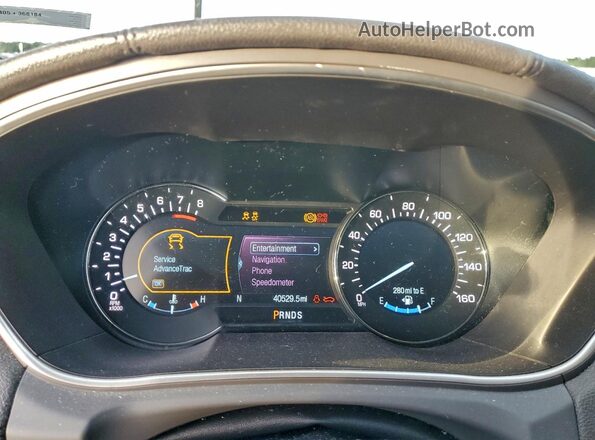 2LMPJ6KR5HBL14652 2017 LINCOLN MKX Белый Вид щитка приборов