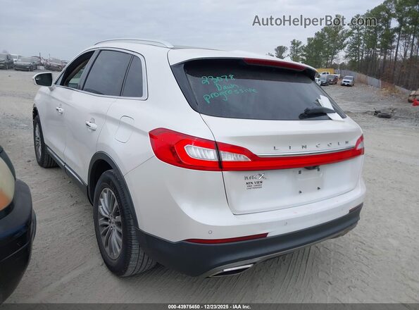 2LMPJ6KR5HBL29670 2017 LINCOLN MKX Белый Задняя левая четверть