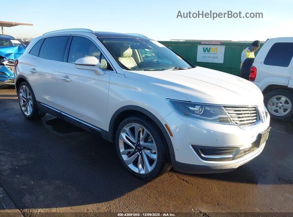 2LMPJ6LP3JBL41917 2018 LINCOLN MKX White წინა მარჯვენა