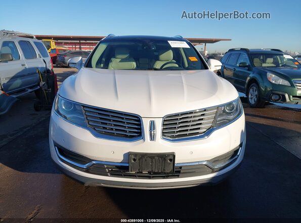 2LMPJ6LP3JBL41917 2018 LINCOLN MKX White ხელსაწყოთა პანელის ხედი