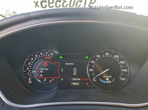 2LMPJ6LR2HBL14106 2017 LINCOLN MKX Белый Вид щитка приборов