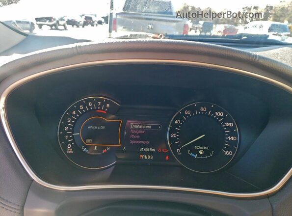 2LMPJ6LR4JBL11844 2018 LINCOLN MKX Синий Вид щитка приборов