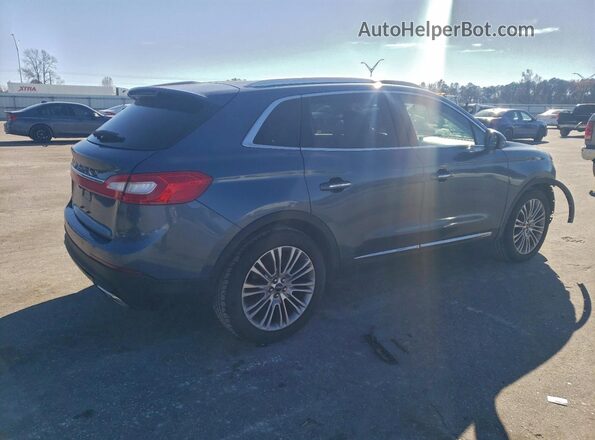 2LMPJ6LR4JBL11844 2018 LINCOLN MKX Синий Задняя правая четверть