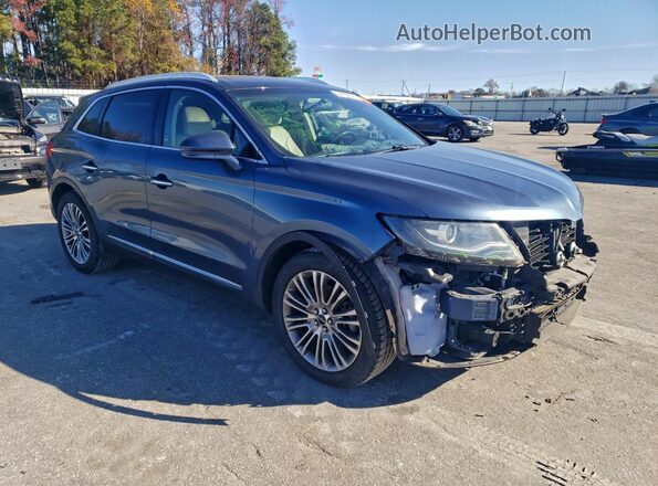 2LMPJ6LR4JBL11844 2018 LINCOLN MKX Синий Передняя правая четверть