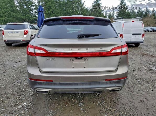 2LMPJ6LR5HBL34477 2017 LINCOLN MKX Tan Widok z tyłu