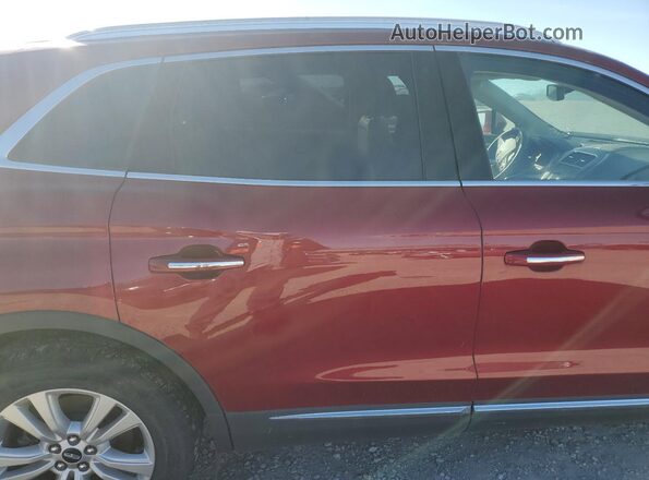 2LMPJ8JP0HBL52561 2017 LINCOLN MKX Красный Вид задней части салона