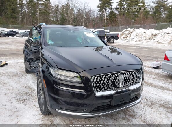 2LMPJ8K94MBL12610 2021 LINCOLN NAUTILUS Black Widok zestawu wskaźników