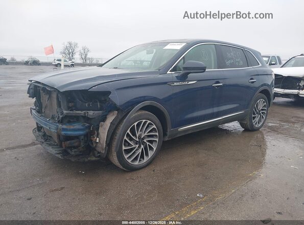 2LMPJ8LP0KBL43251 2019 LINCOLN NAUTILUS Navy Առջևի ձախ երեք քառորդ տեսարան
