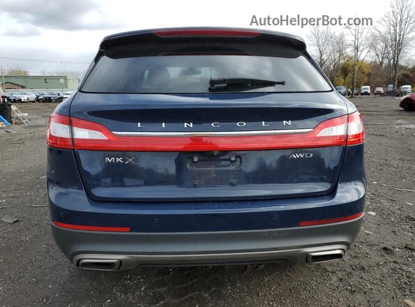 2LMPJ8LR8JBL42347 2018 LINCOLN MKX Blue უკანა ხედი