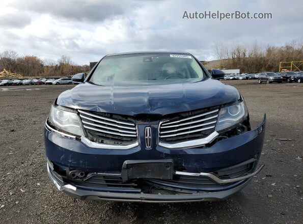 2LMPJ8LR8JBL42347 2018 LINCOLN MKX Blue წინა ხედი