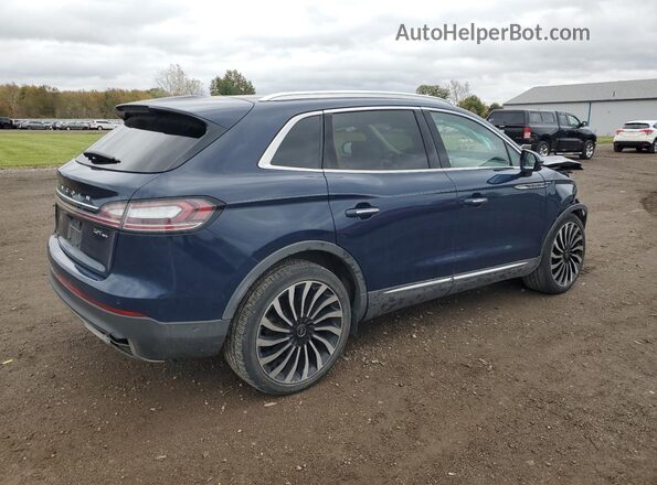 2LMPJ9J90KBL51795 2019 LINCOLN NAUTILUS Синий Задняя правая четверть