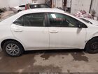2019 Toyota Corolla Le White vin: 2T1BURHE5KC189237