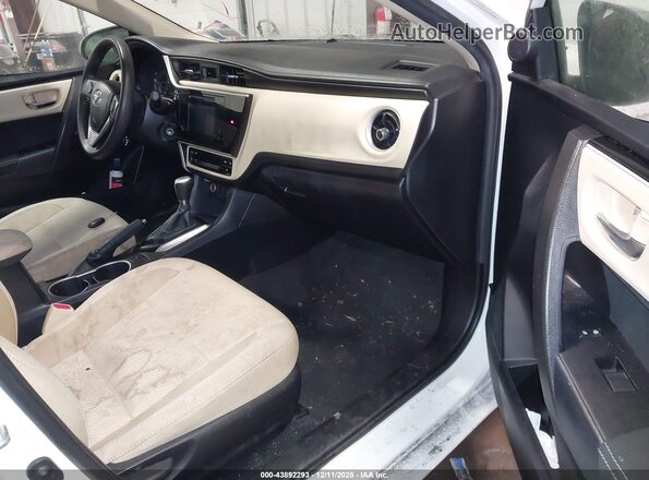 2T1BURHE5KC189237 2019 TOYOTA LL White Widok wnętrza z przodu