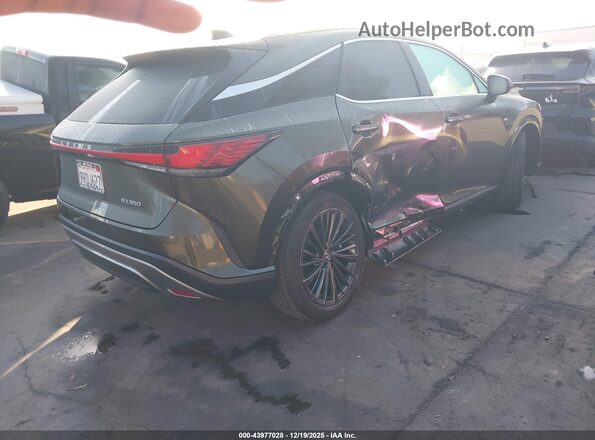 2T2BAMBA1SC052650 2025 LEXUS RX 350 Зеленый Задняя правая четверть