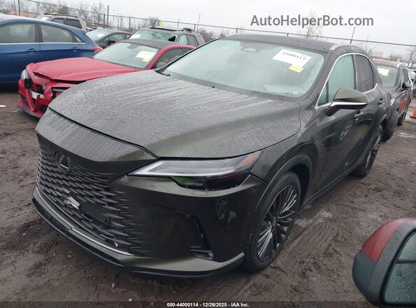 2T2BBMCA3SC100502 2025 LEXUS RX 350H Зеленый Передняя левая четверть