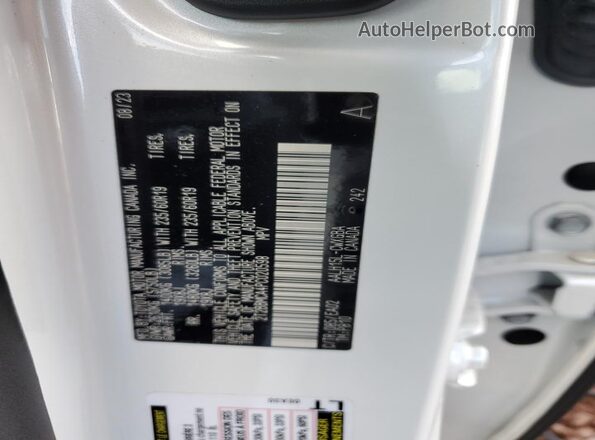 2T2BBMCA4PC020598 2023 LEXUS RX Белый Панорамный вид салона 360°