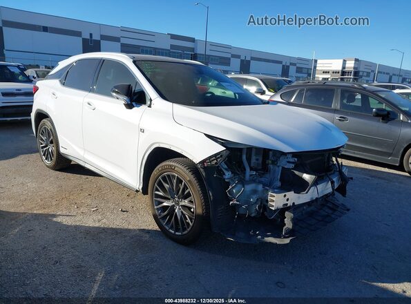 2T2BGMCA9JC028043 2018 LEXUS RX 450H White Delantero derecho