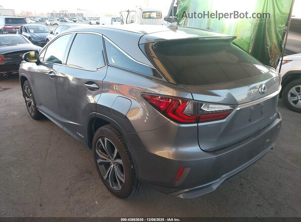 2T2BGMCAXKC033477 2019 LEXUS RX 450H Gray Trasero izquierdo