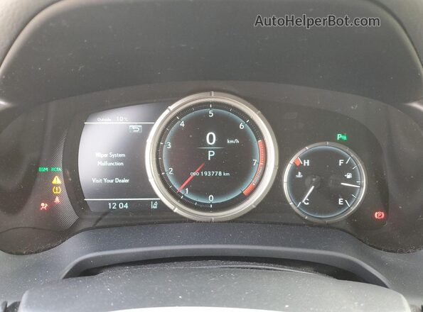 2T2BZMCA1HC123300 2017 LEXUS RX Черный Вид щитка приборов