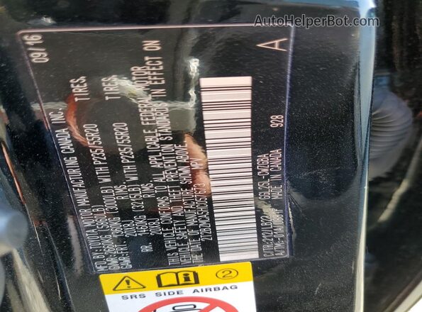 2T2BZMCA5HC057673 2017 LEXUS RX Black 360 interior view