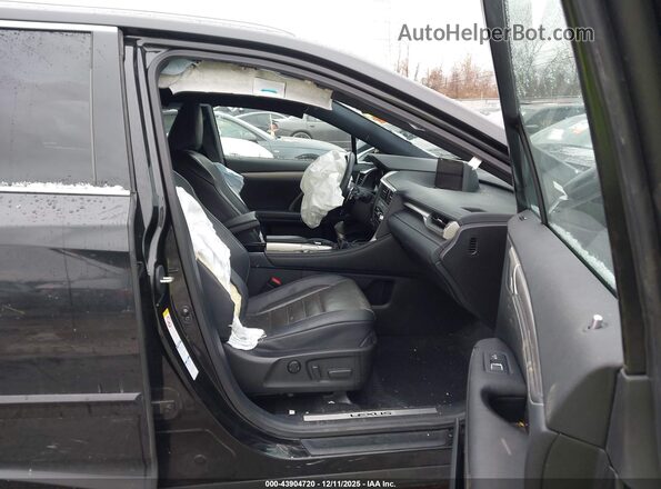 2T2BZMCA7GC045166 2016 LEXUS RX 350 Black წინა სალონის ხედი