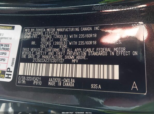 2T2GCCAZ2TC001127 2026 LEXUS NX 350H Black ძრავის განყოფილების ხედი