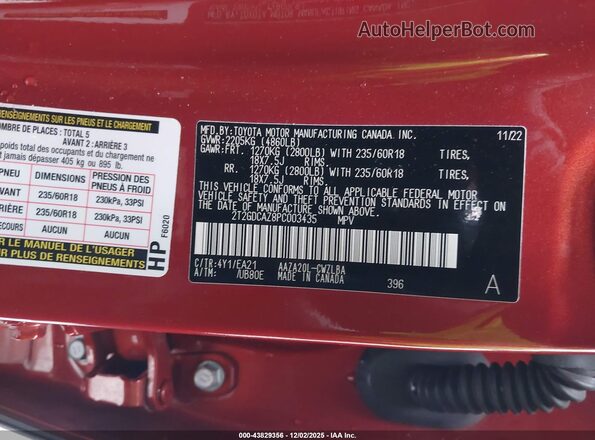 2T2GDCAZ8PC003435 2023 LEXUS NX 250 Orange Engine compartment view