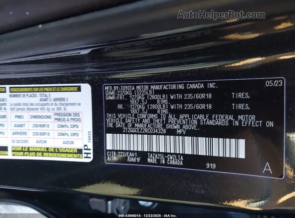 2T2GGCEZ2RC034328 2024 LEXUS NX 350 Black Engine compartment view