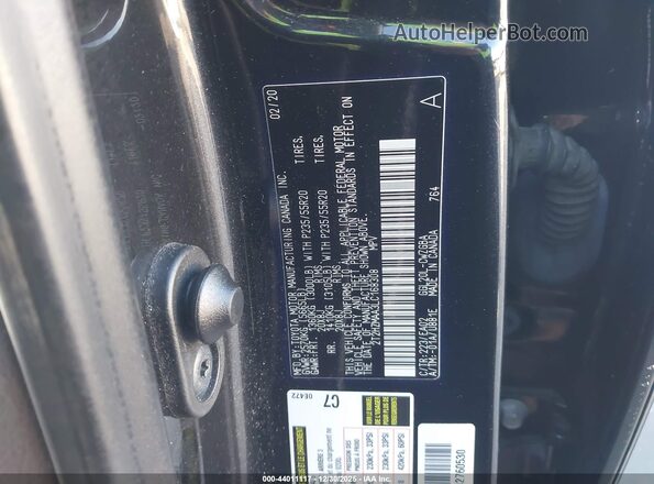 2T2HZMAA3LC168308 2020 LEXUS RX 350 Black Вид підкапотного простору
