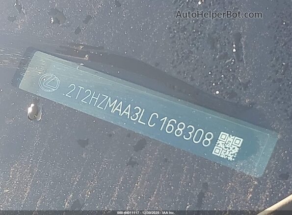 2T2HZMAA3LC168308 2020 LEXUS RX 350 Black 