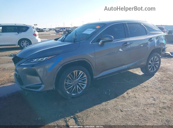 2T2JGMDA3NC085550 2022 LEXUS RX 450H Серый Передняя левая четверть