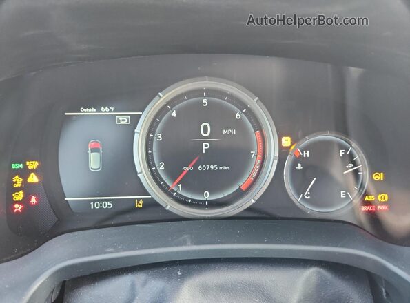 2T2YZMDA8NC325619 2022 LEXUS RX Угольный Вид щитка приборов