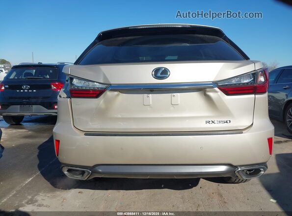 2T2ZZMCA4GC029022 2016 LEXUS RX 350 Tan 