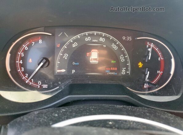 2T3C1RFVXRW305029 2024 TOYOTA LE Gray Instrument cluster view