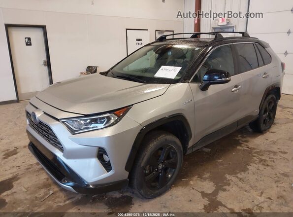 2T3E6RFV2LW001338 2020 TOYOTA RAV4 HYBRID Серебряный Передняя левая четверть
