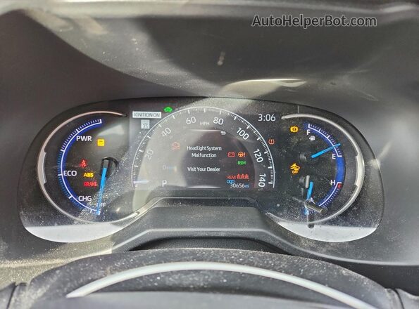 2T3E6RFV2MW005620 2021 TOYOTA RAV4 White ხელსაწყოთა პანელის ხედი