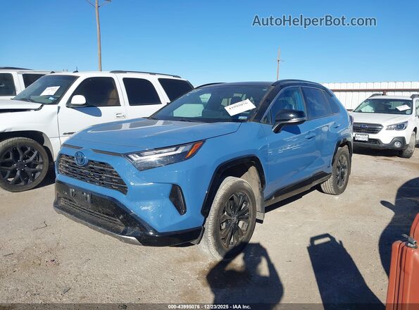 2T3E6RFV5RW080464 2024 TOYOTA RAV4 HYBRID Blue Առջևի ձախ երեք քառորդ տեսարան
